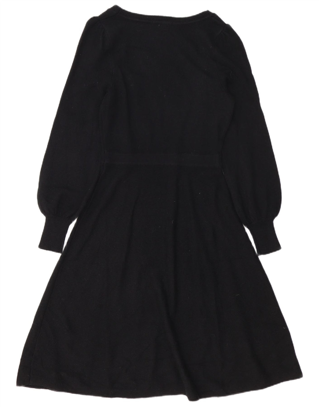 Boden Womens Long Sleeve Jumper Dress UK 10 Small Black Polyamide