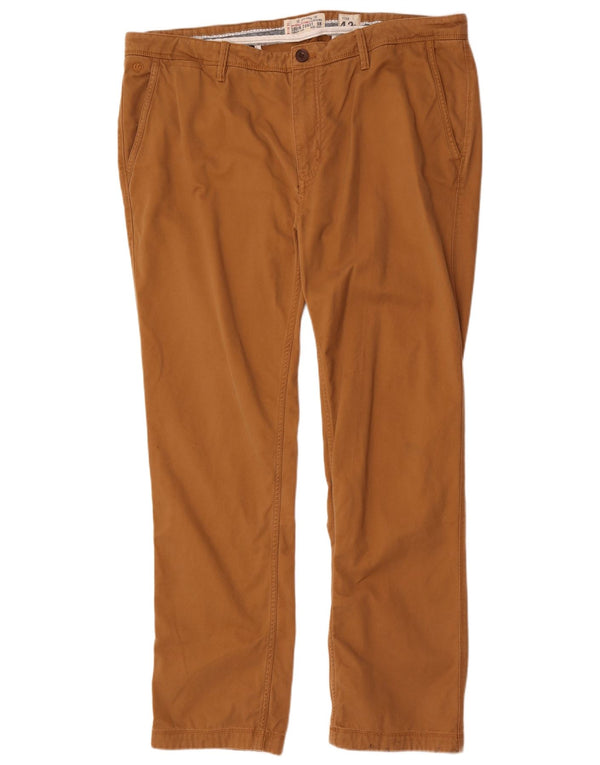 Fat Face Mens Slim Chino Trousers W42 L33 Brown Cotton