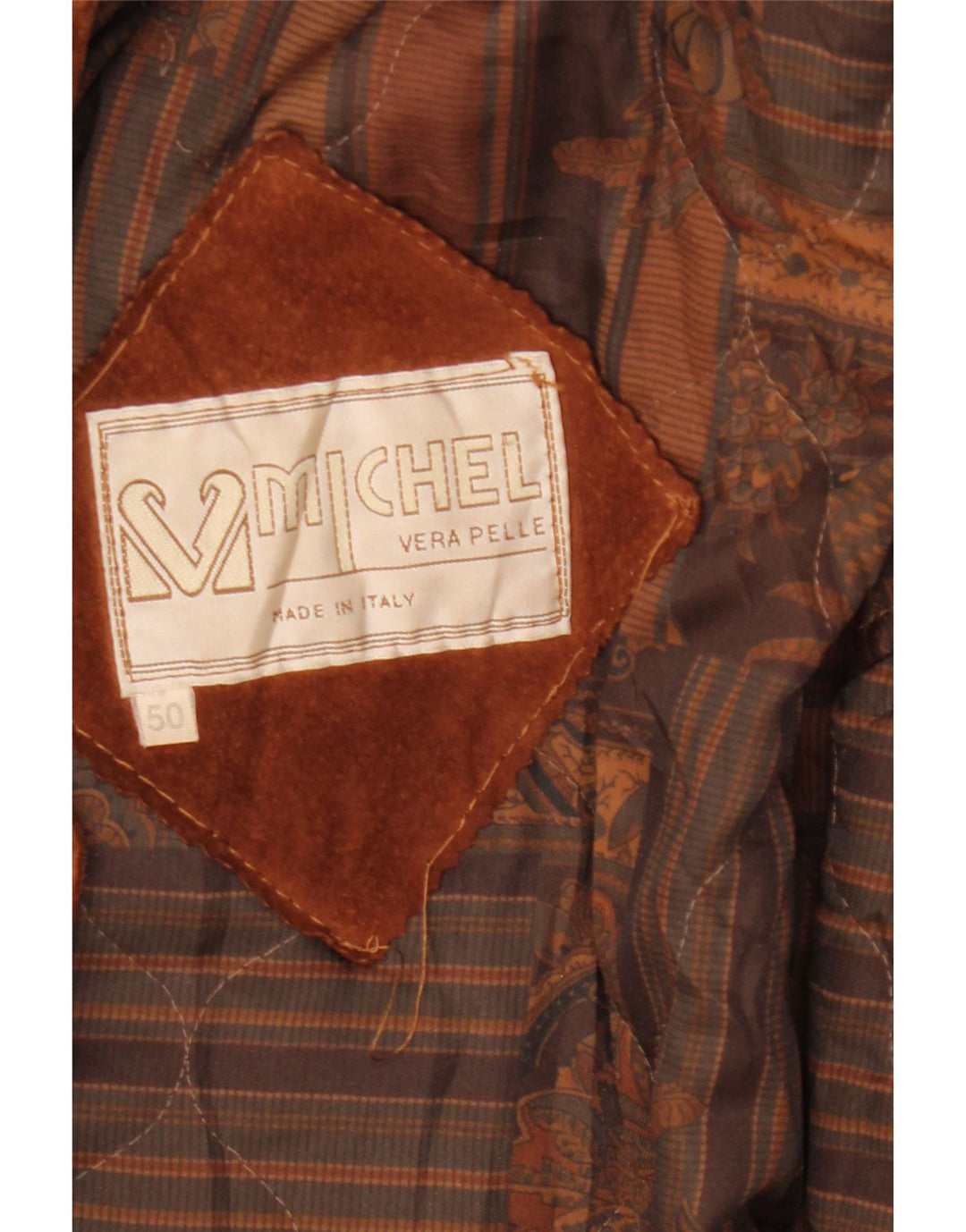 Michel Womens Oversized Suede Overcoat IT 50 XL Brown Leather