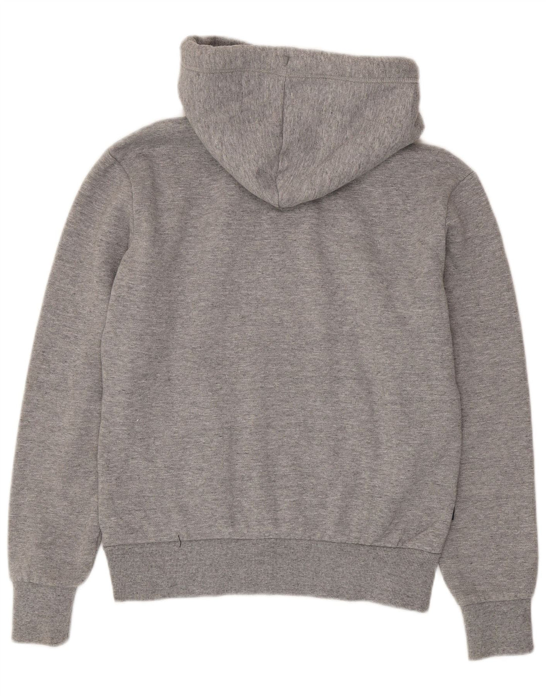 Superdry Mens Hoodie Jumper Small Grey Flecked Cotton