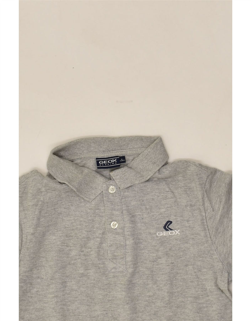 GEOX Boys Polo Shirt 9-10 Years Grey Cotton | Vintage Geox | Thrift | Second-Hand Geox | Used Clothing | Messina Hembry 