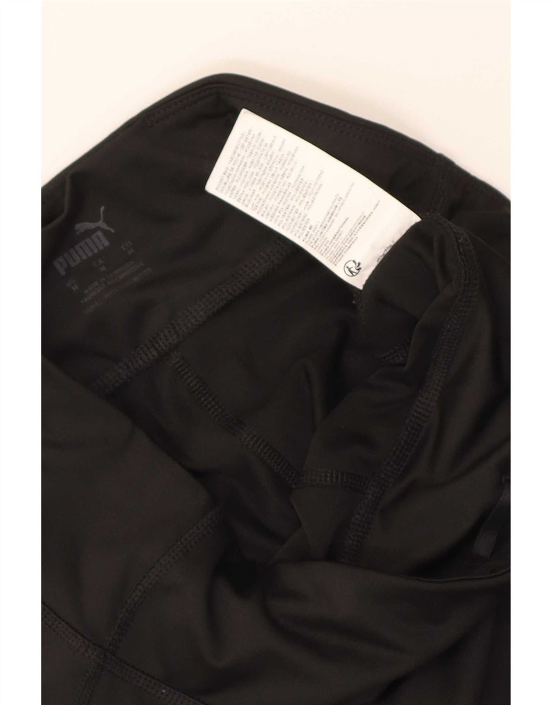 Puma Womens Capri Leggings UK 12 Medium Black Polyester