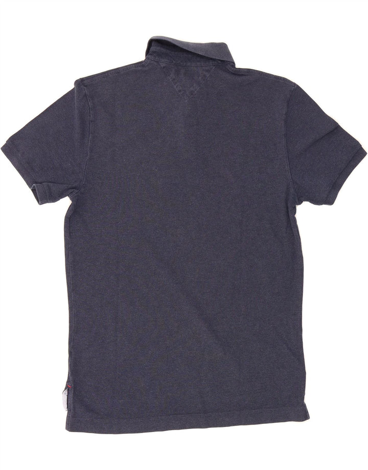 TOMMY HILFIGER Mens Classic Fit Polo Shirt Medium Navy Blue Cotton Vintage Tommy Hilfiger and Second-Hand Tommy Hilfiger from Messina Hembry 