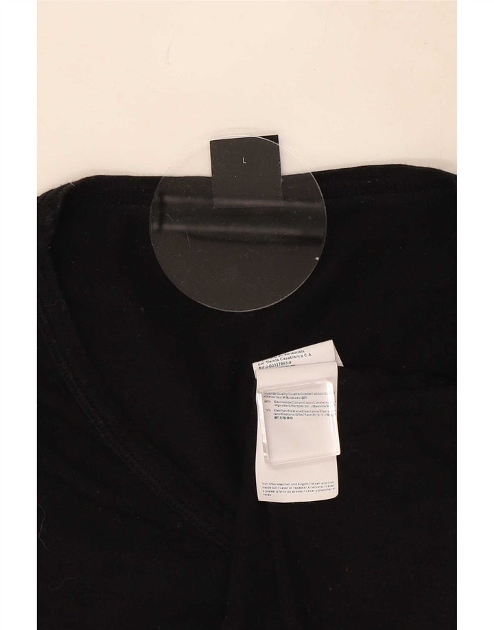 Hugo Boss Mens T-Shirt Top Large Black Cotton