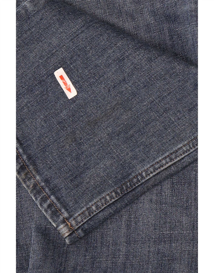 Wrangler Mens Straight Jeans W36 L34 Blue Cotton