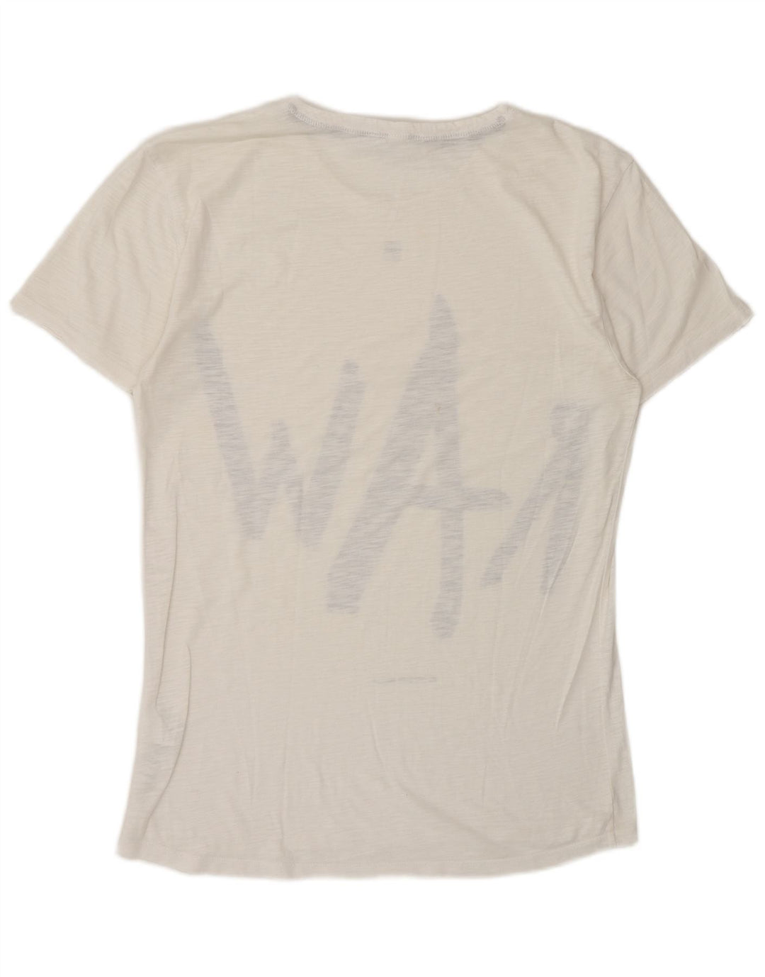 G-Star Mens Graphic T-Shirt Top Medium White Flecked Cotton