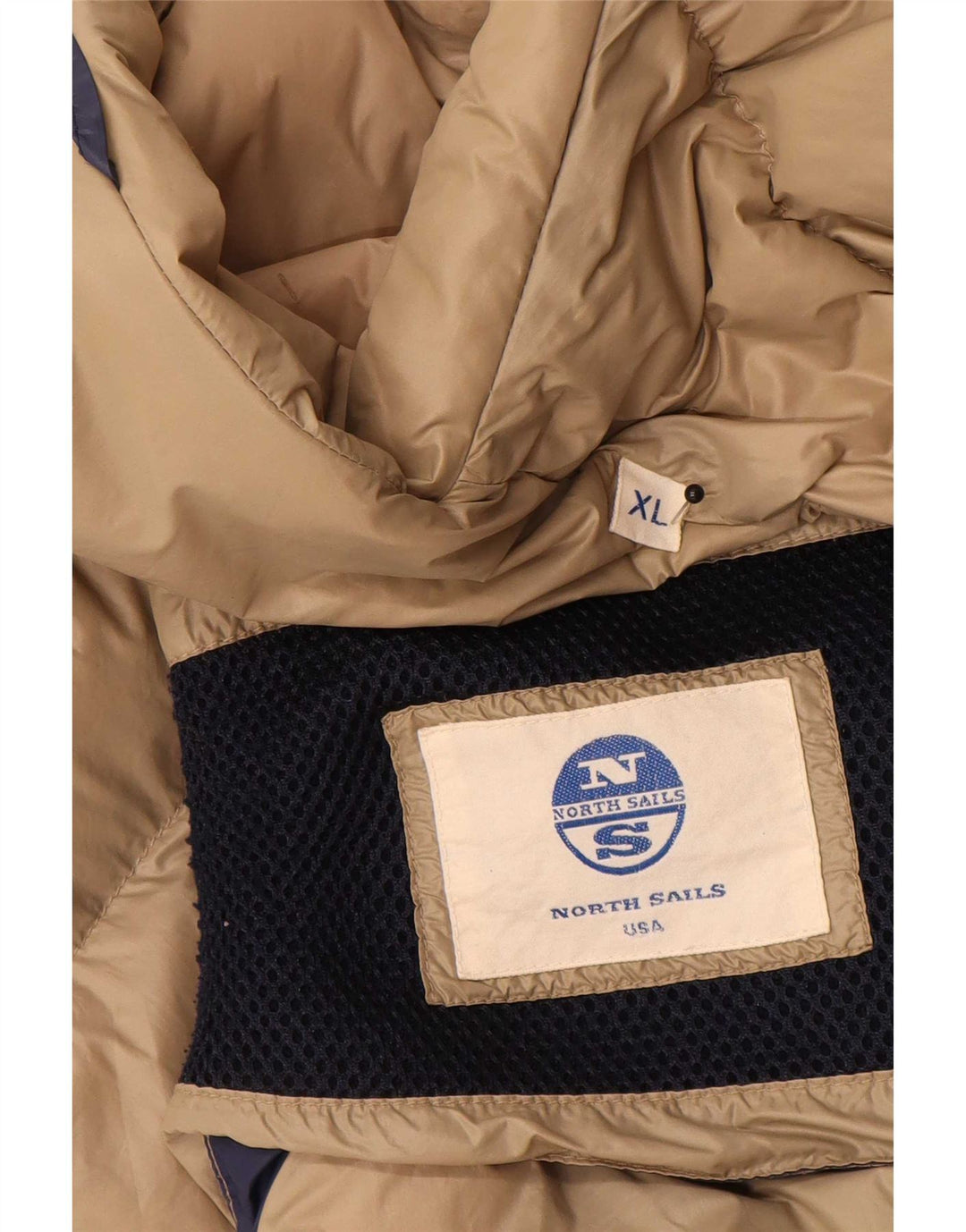 North Sails Mens Padded Gilet UK 42 XL Beige