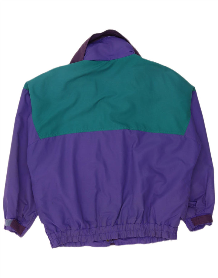 Columbia Womens Oversized Windbreaker Jacket UK 16 Large Purple Colourblock