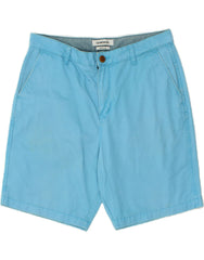 QUIKSILVER Mens Regular Chino Shorts W34 Large Blue Cotton