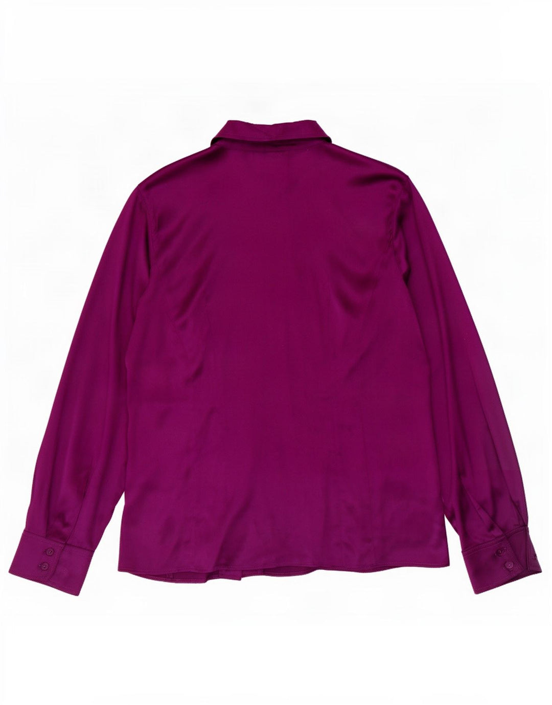 Marina Rinaldi Womens Shirt Blouse Size 21 Medium Maroon Silk