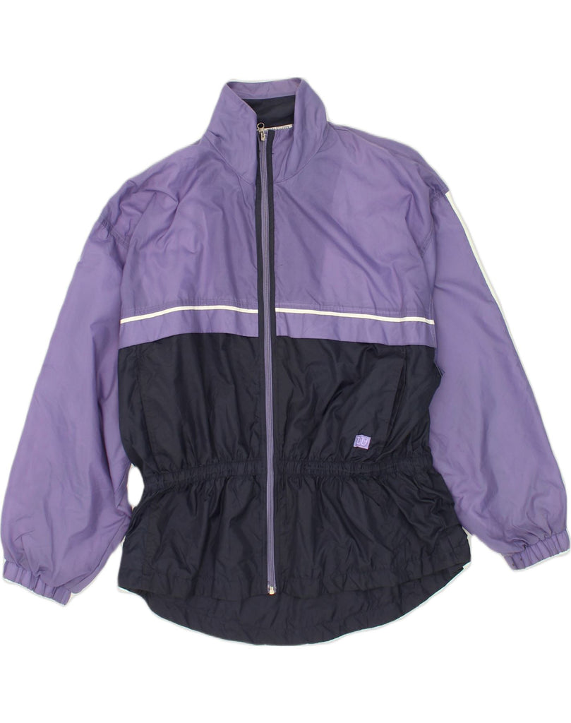 WILSON Womens Rain Jacket UK 18 XL Purple Colourblock Nylon | Vintage Wilson | Thrift | Second-Hand Wilson | Used Clothing | Messina Hembry 