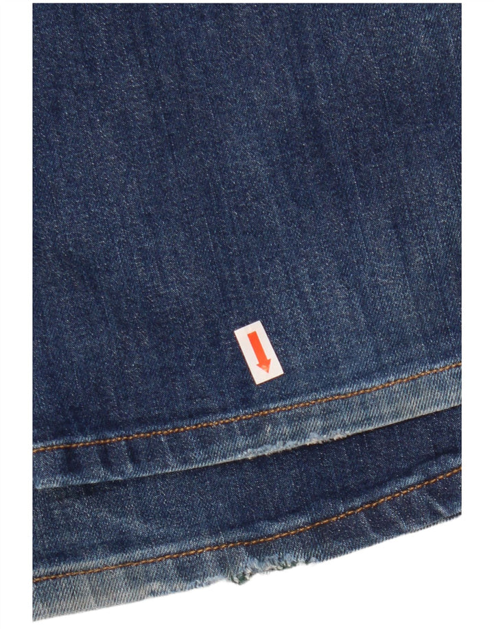 Wrangler Mens Straight Jeans W33 L32 Blue Cotton