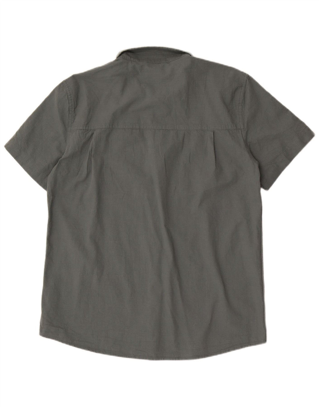 Mountain Warehouse Mens Short Sleeve Shirt Large Grey Cotton