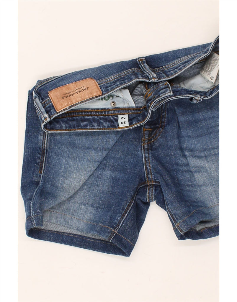 JACK & JONES Mens GLENN Denim Shorts W30 Medium Blue Cotton | Vintage Jack & Jones | Thrift | Second-Hand Jack & Jones | Used Clothing | Messina Hembry 