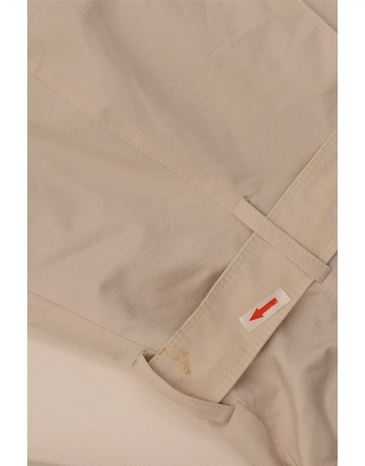 Zara Womens Trench Coat UK 12 Medium White Cotton