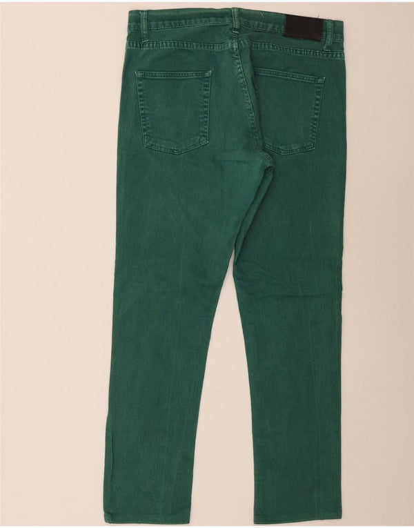 Zara Mens Slim Jeans EU 46 XL W36 L30 Green Cotton