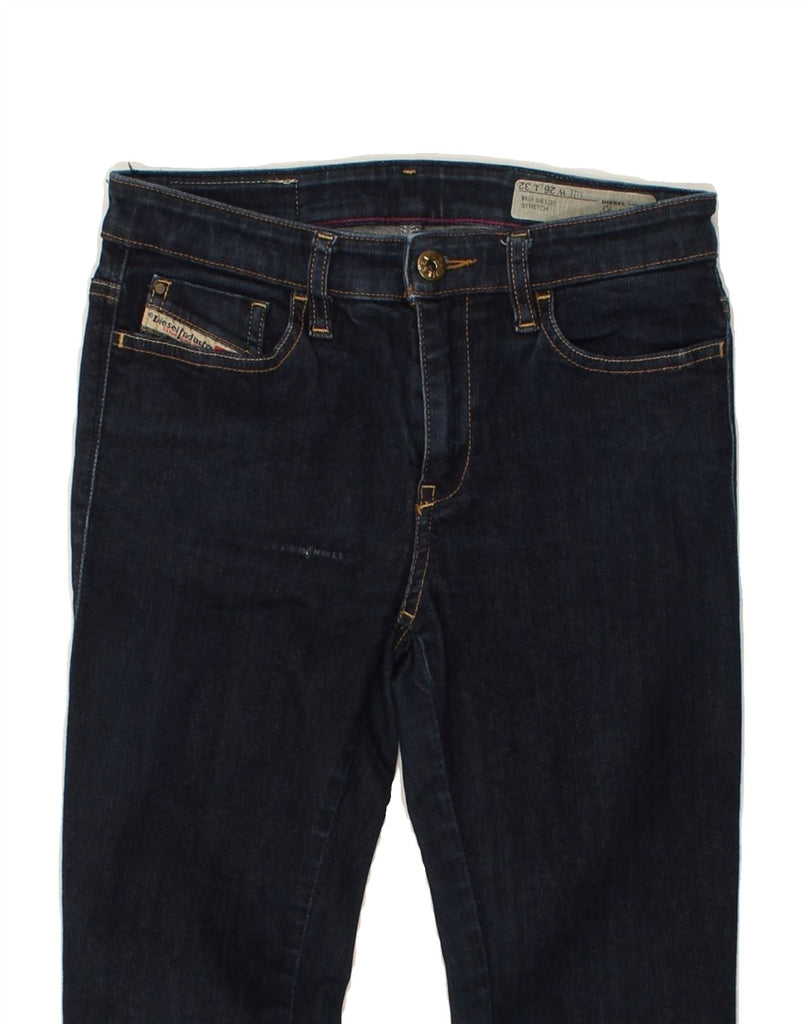 DIESEL Womens Super Slim Skinny Jeans W32 L27 Navy Blue Cotton | Vintage Diesel | Thrift | Second-Hand Diesel | Used Clothing | Messina Hembry 