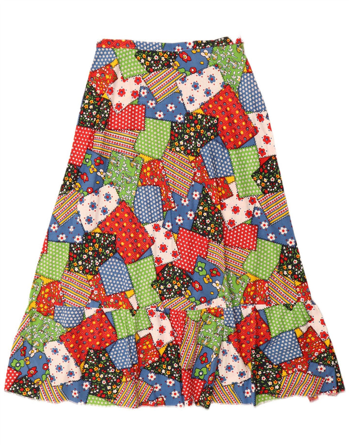 Konfetti-Modell Womens Midi Skirt Medium W30 Multicoloured Patchwork