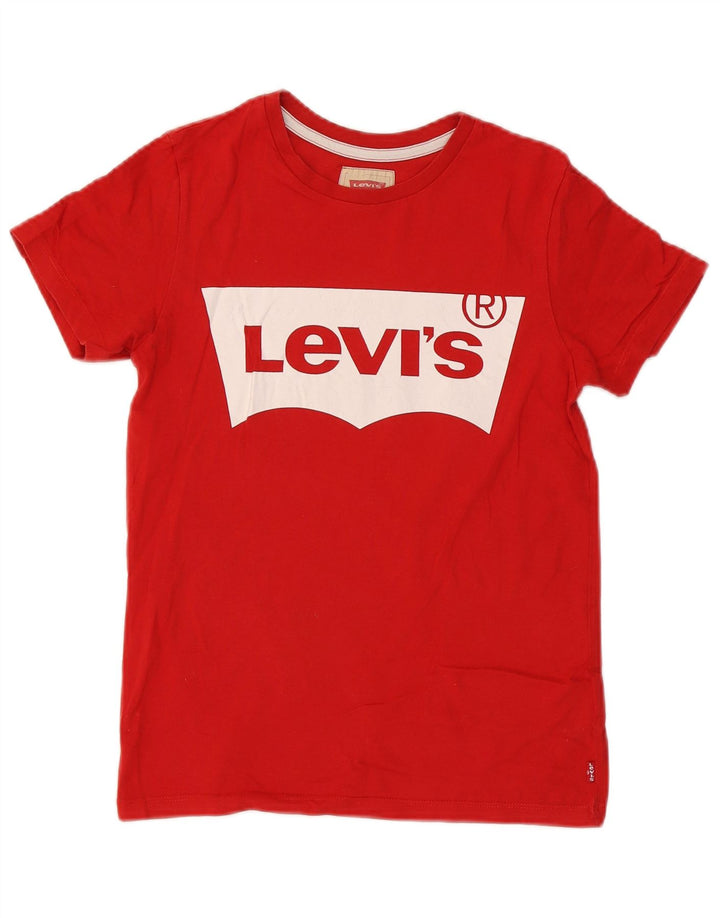 Levi's Boys Graphic T-Shirt Top 13-14 Years Red Cotton