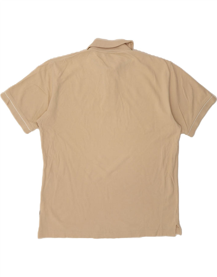 REEBOK Mens Polo Shirt Medium Beige Cotton Vintage Reebok and Second-Hand Reebok from Messina Hembry 
