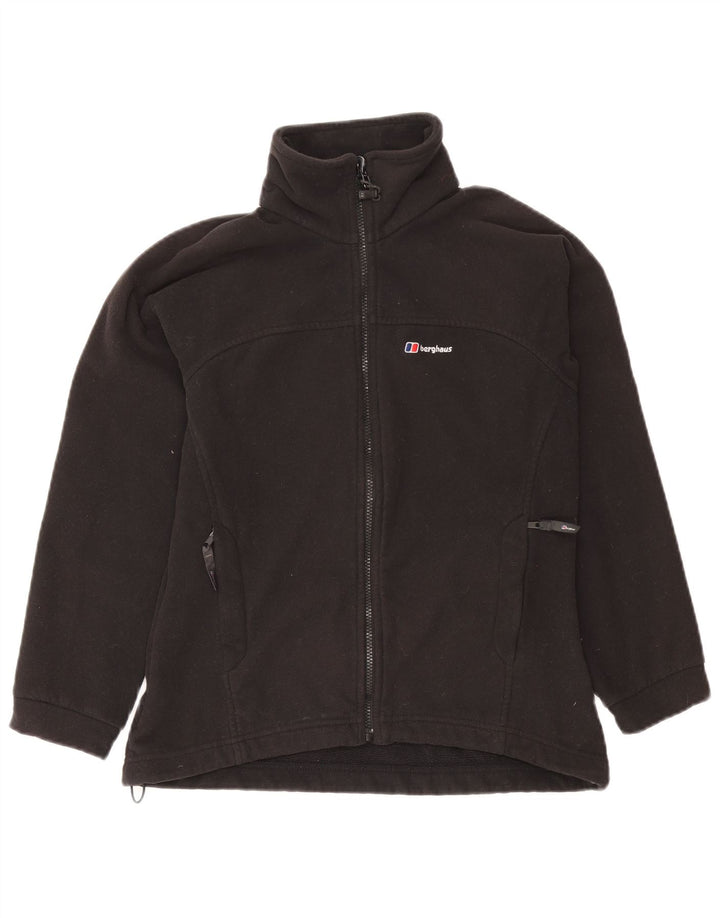 Berghaus Womens Oversized Fleece Jacket UK 10 Small Black Polyester