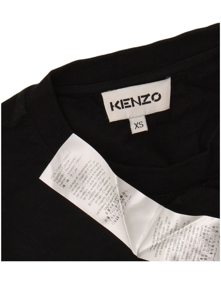 Kenzo Mens Graphic T-Shirt Top XS Black Cotton