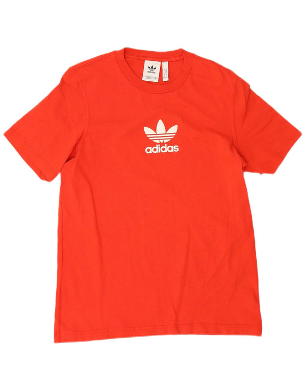 Adidas Mens Graphic T-Shirt Top Medium Red Cotton