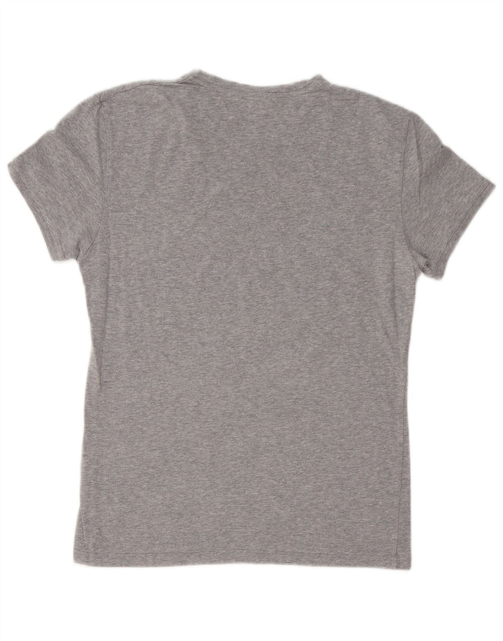Diadora Mens T-Shirt Top Small Grey Cotton
