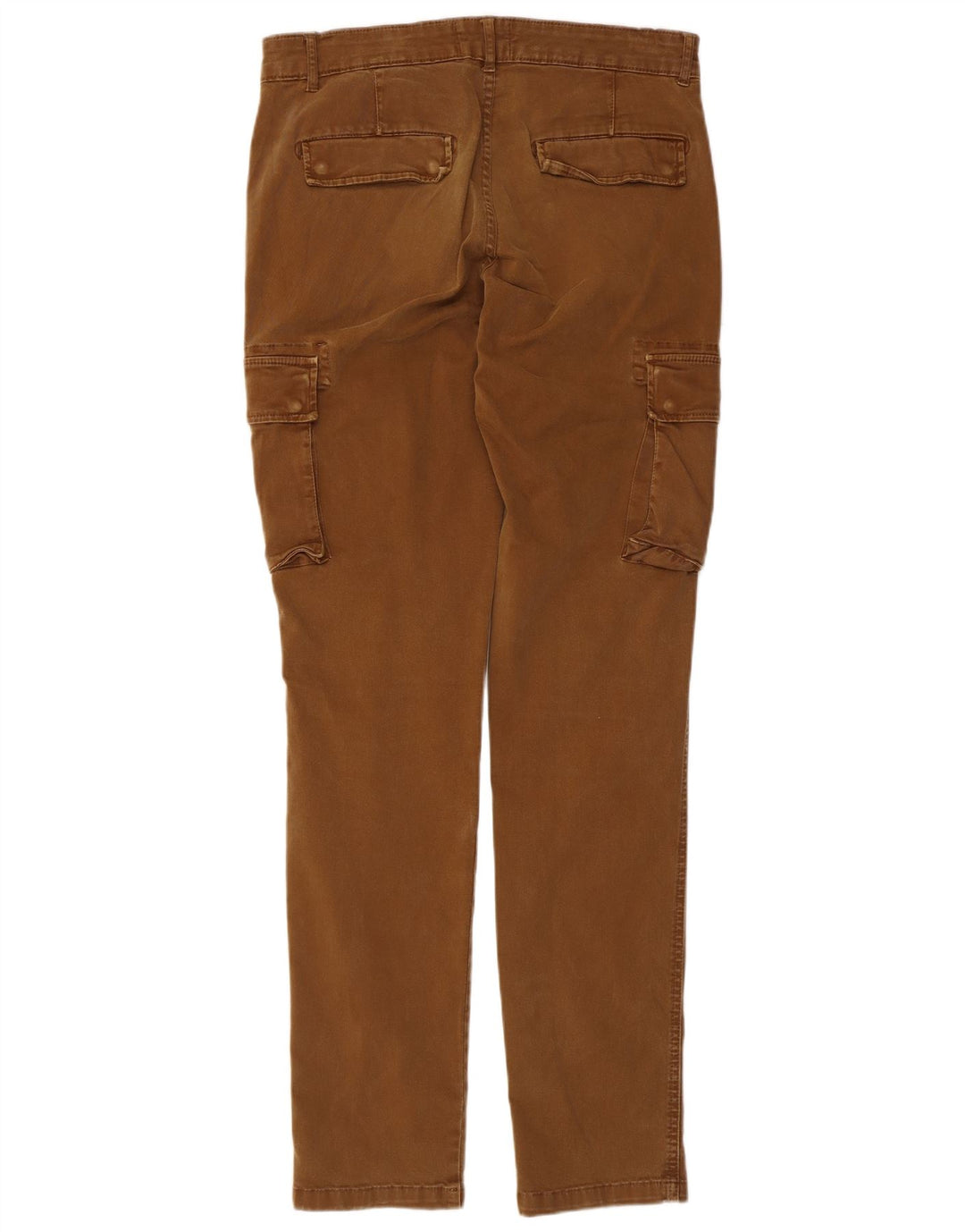 Lyle & Scott Mens Slim Cargo Trousers W32 L33 Brown Cotton