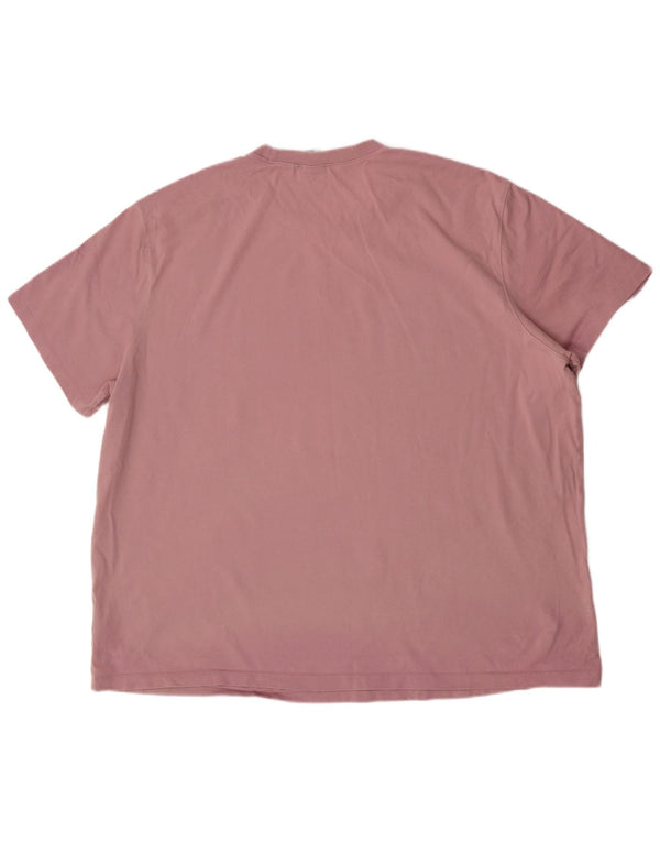 Adidas Mens T-Shirt Top 2XL Pink Cotton