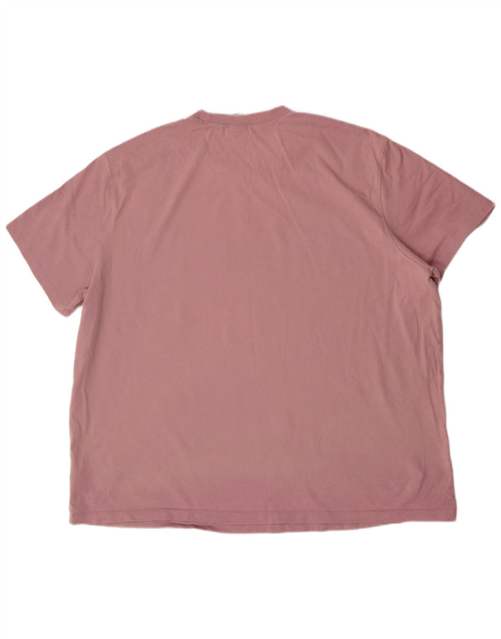 Adidas Mens T-Shirt Top 2XL Pink Cotton
