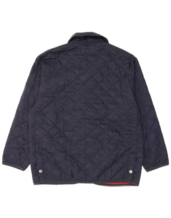 ARMATA DI MARE Boys Quilted Jacket 15-16 Years Navy Blue