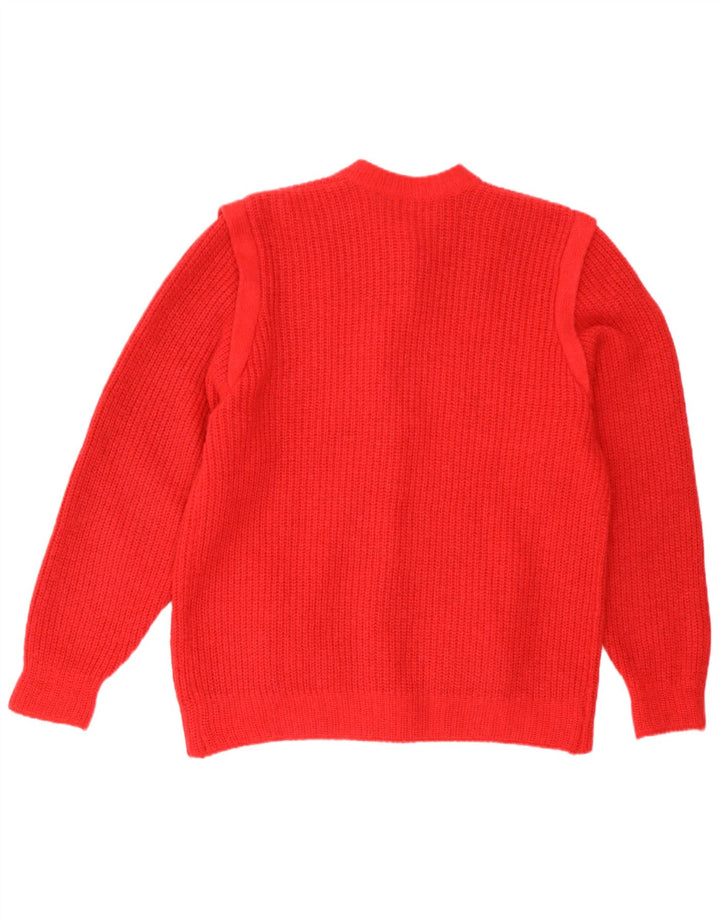 Vintage Womens Cardigan Sweater UK 16 Large Red