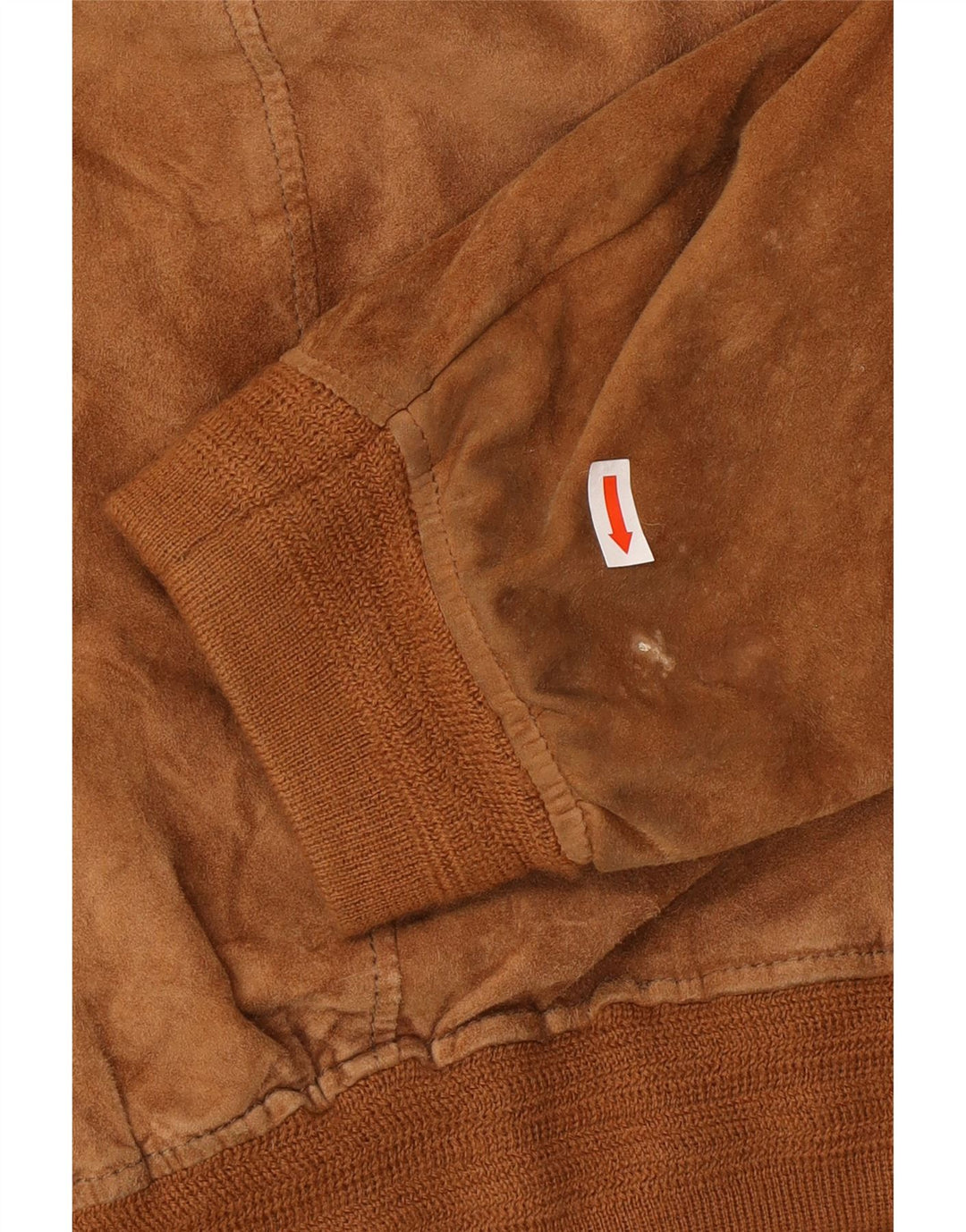 Vintage Mens Suede Bomber Jacket UK 40 Large Brown