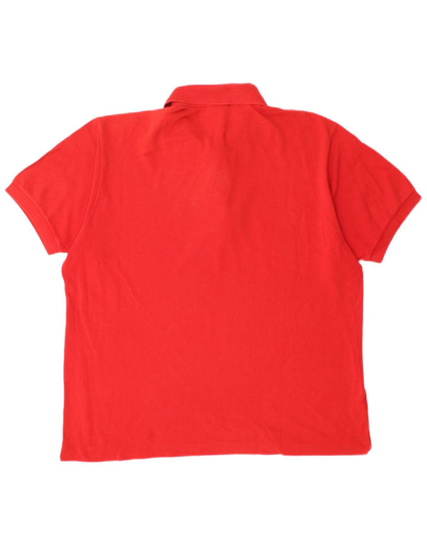Lacoste Mens Polo Shirt Size 5 Large Red Cotton