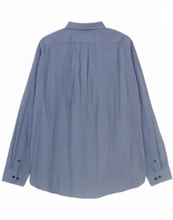 Gap Mens Classic Fit Shirt 2XL Blue Gingham Cotton