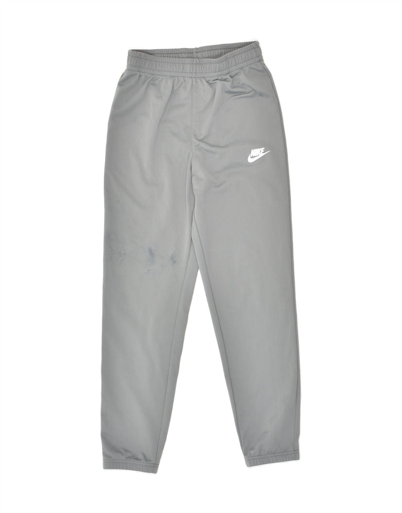 NIKE Boys Tracksuit Trousers Joggers 12-13 Years Large Grey Polyester | Vintage Nike | Thrift | Second-Hand Nike | Used Clothing | Messina Hembry 