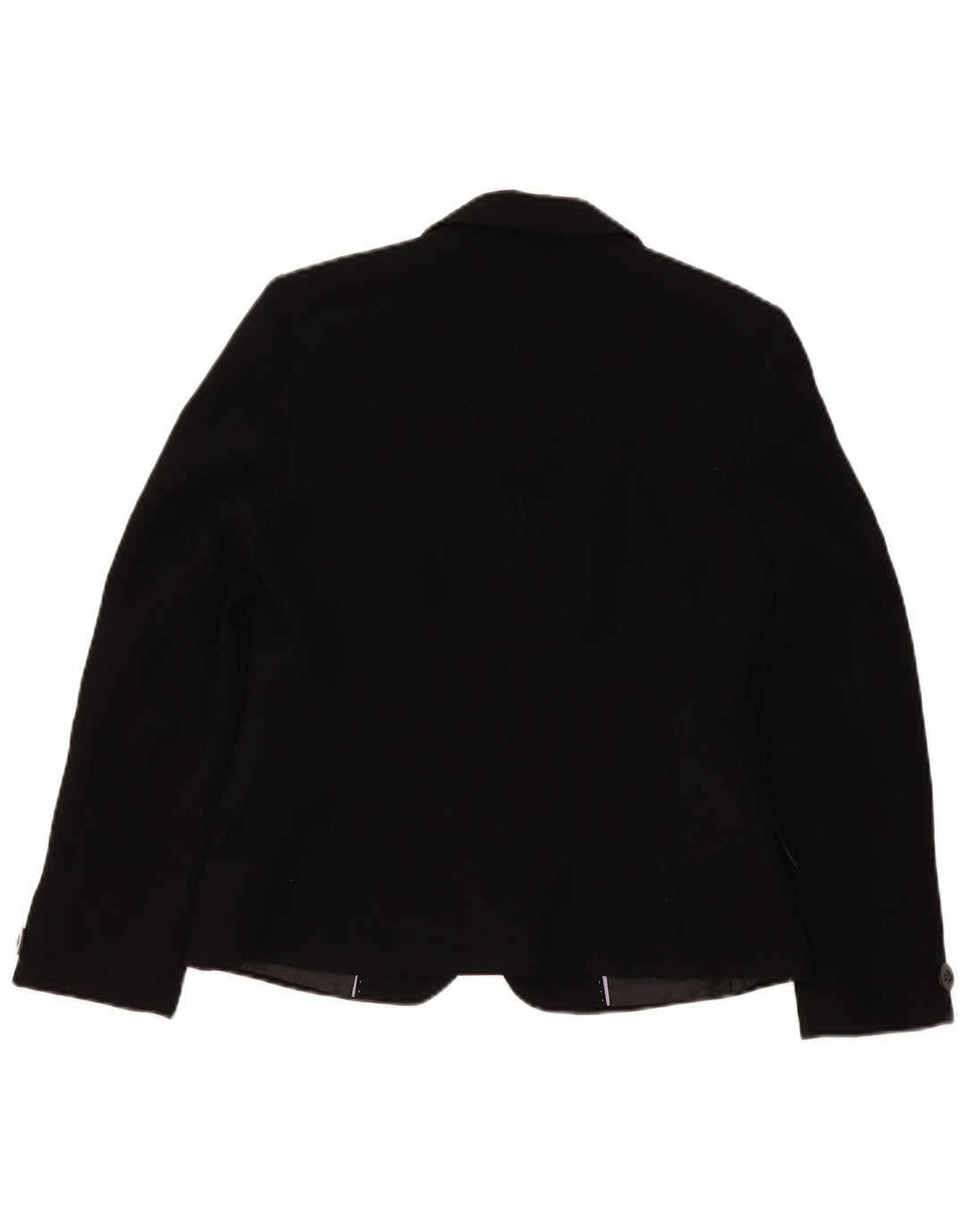 Marks & Spencer Womens Short 1 Button Blazer Jacket UK 14 Medium Black