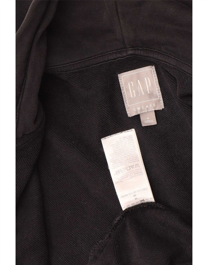 Gap Mens Zip Hoodie Sweater Medium Black Cotton