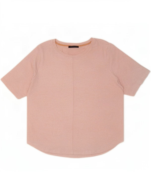 Marks & Spencer Womens T-Shirt Top UK 20 2XL Pink Viscose
