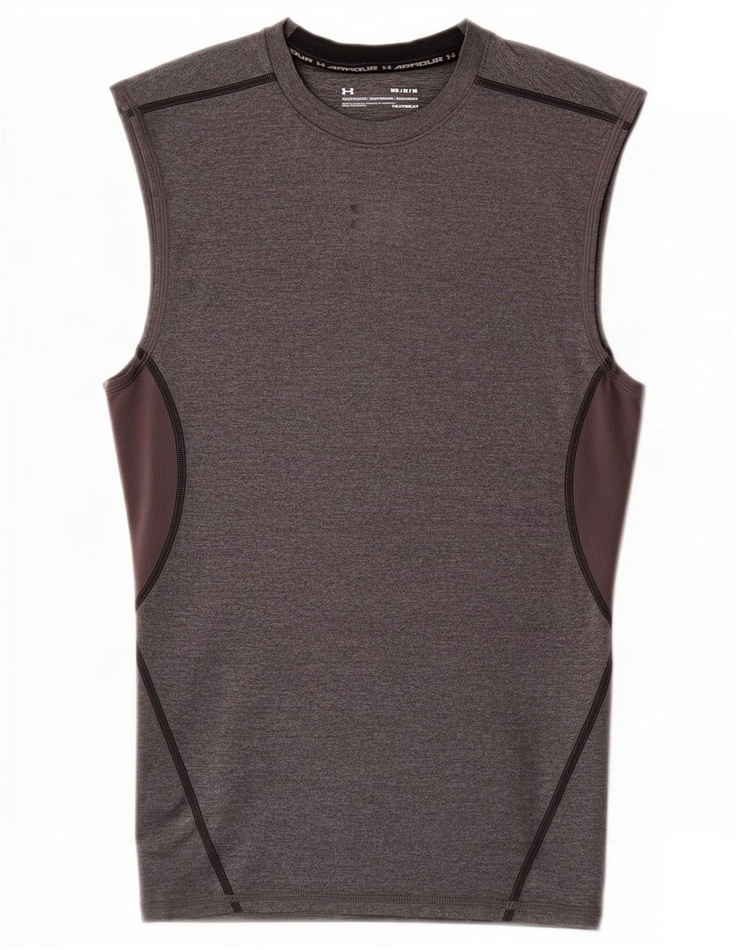Under Armour Mens Heat Gear Vest Top Medium Grey Colourblock