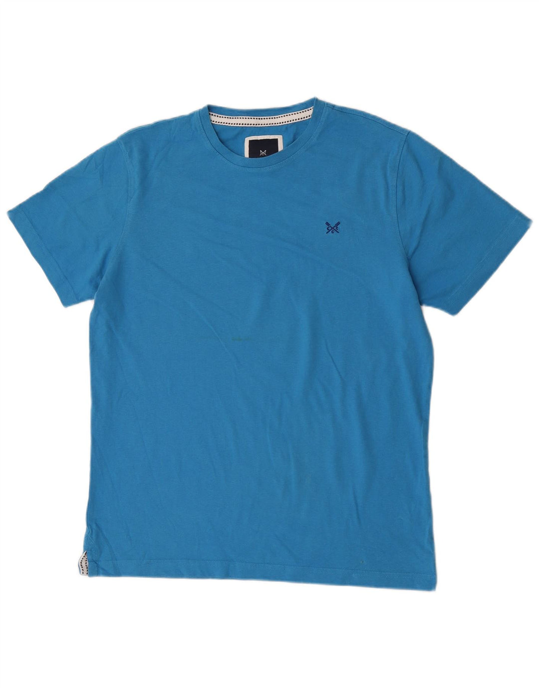 Crew Clothing Mens T-Shirt Top Large Blue Cotton