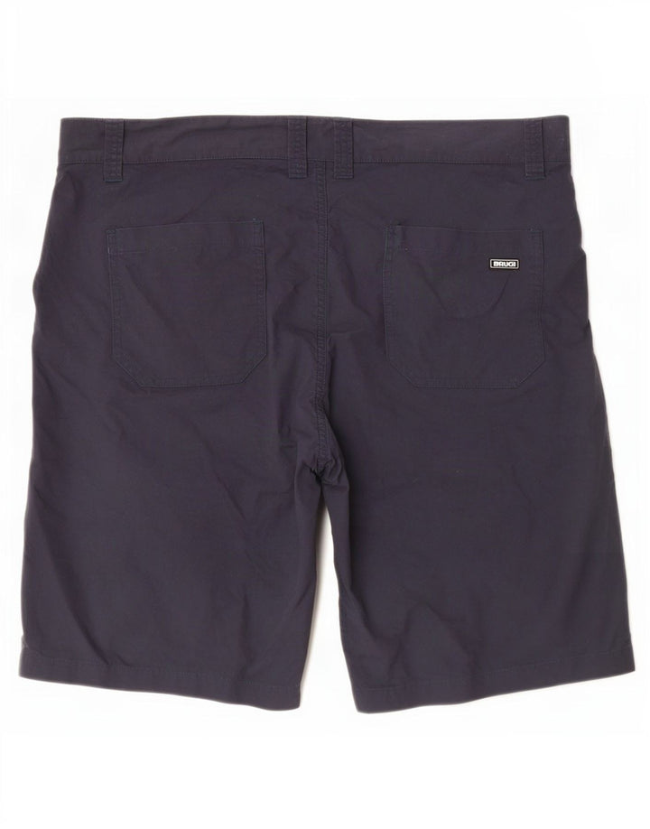 Brugi Mens Chino Shorts W38 XL Navy Blue Cotton