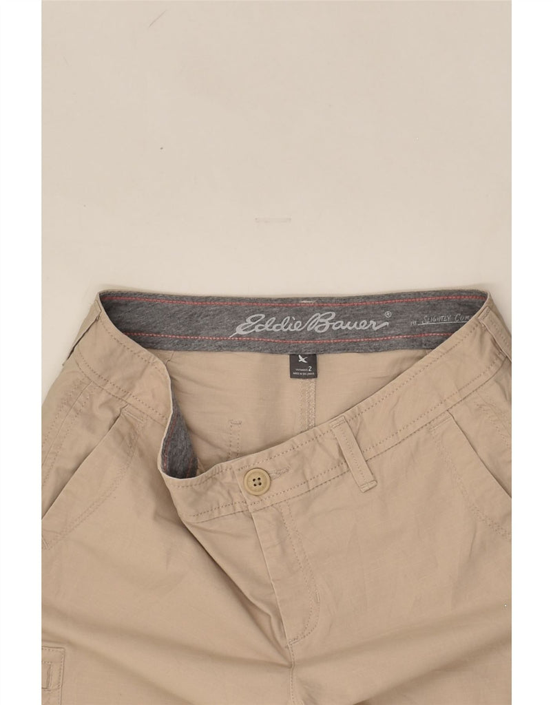 EDDIE BAUER Womens Cargo Shorts US 2 XS W31  Brown Cotton | Vintage Eddie Bauer | Thrift | Second-Hand Eddie Bauer | Used Clothing | Messina Hembry 