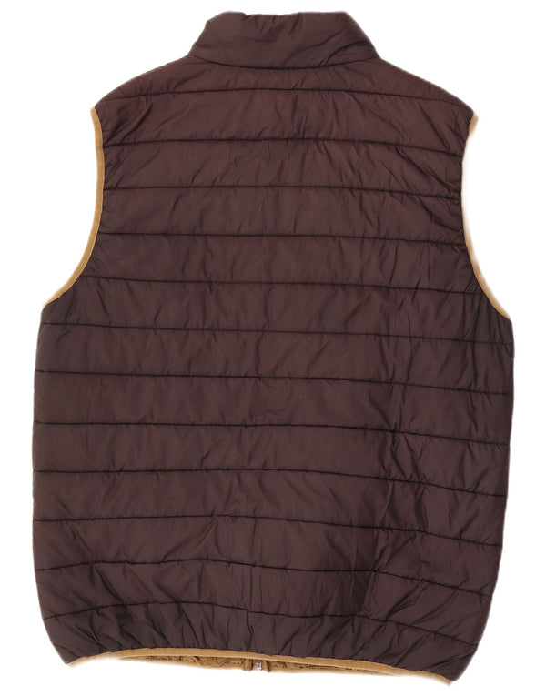 Lotto Mens Padded Gilet UK 42 XL Brown Polyester Sports