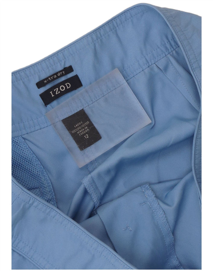 Izod Womens Capri Trousers US 12 Large W34 L21 Blue Polyester
