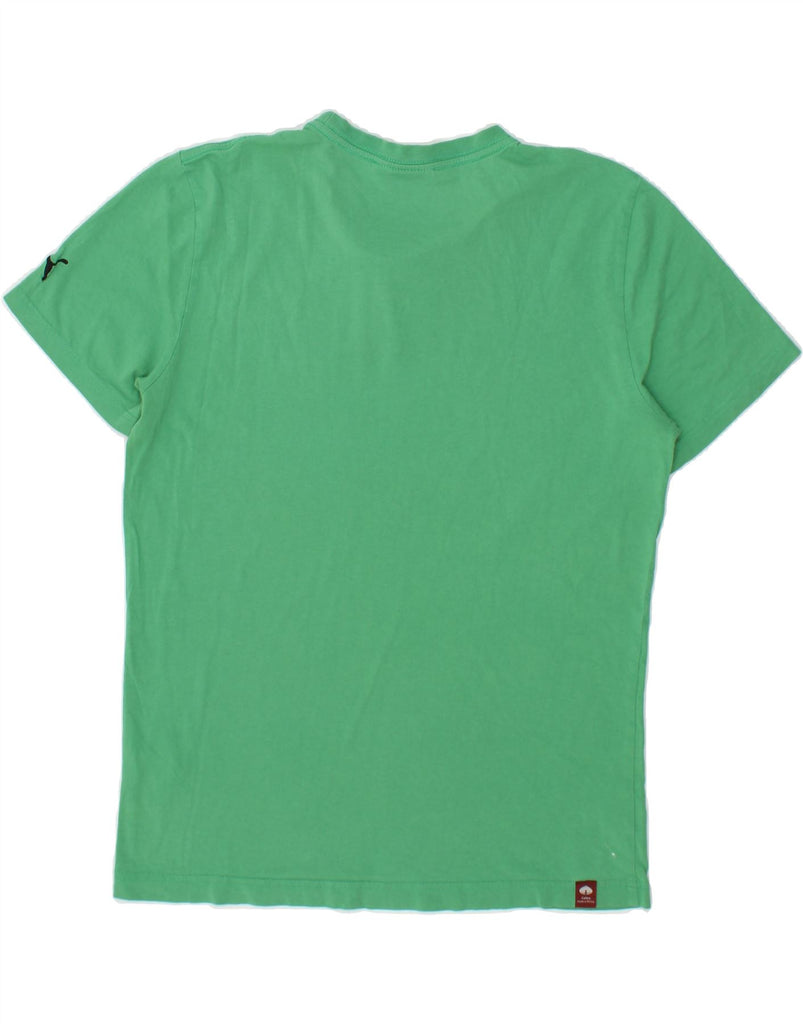 PUMA Mens Graphic T-Shirt Top Medium Green Cotton Vintage Puma and Second-Hand Puma from Messina Hembry 