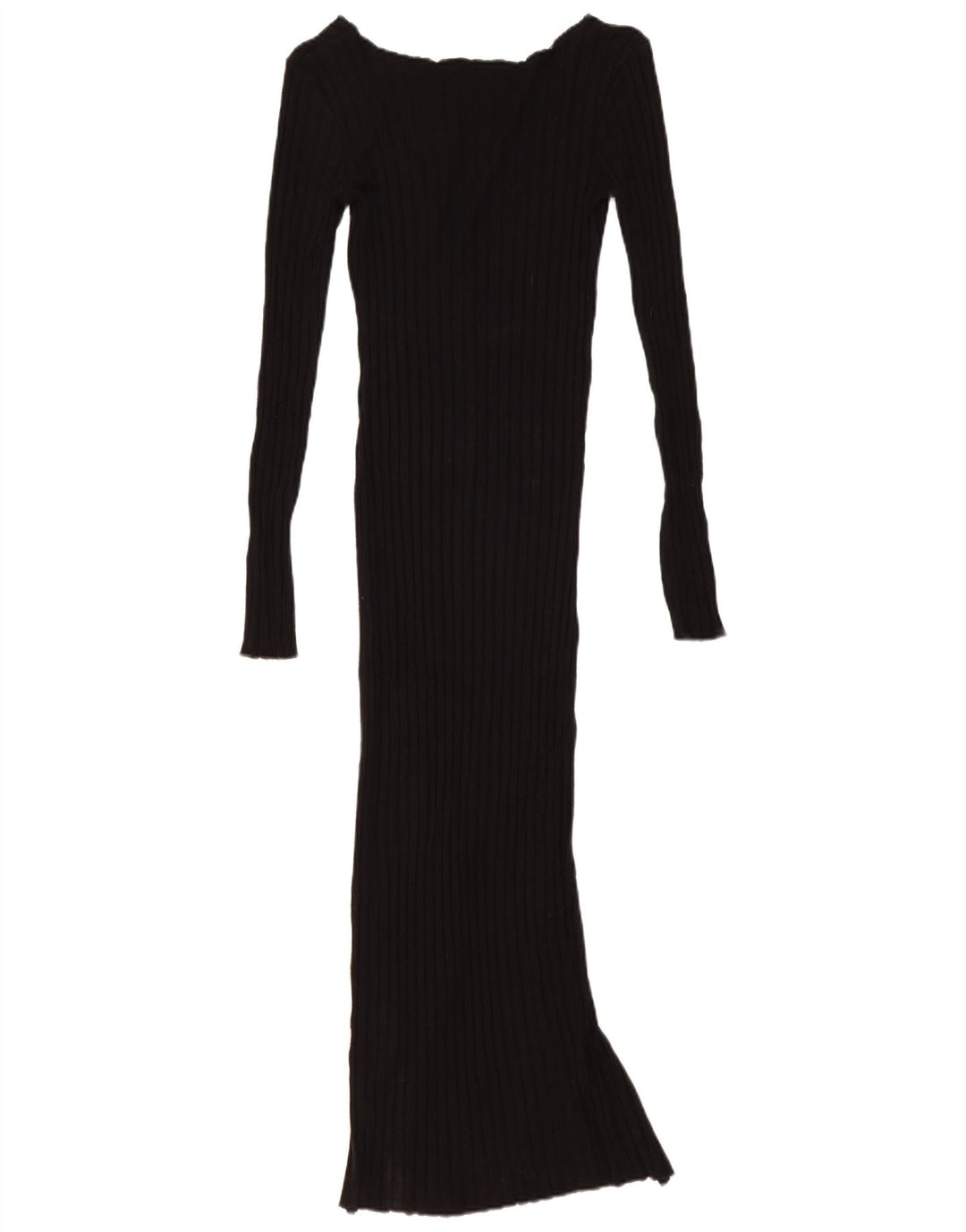 Zara Womens Maxi Bodycon Dress UK 8 Small Black Viscose