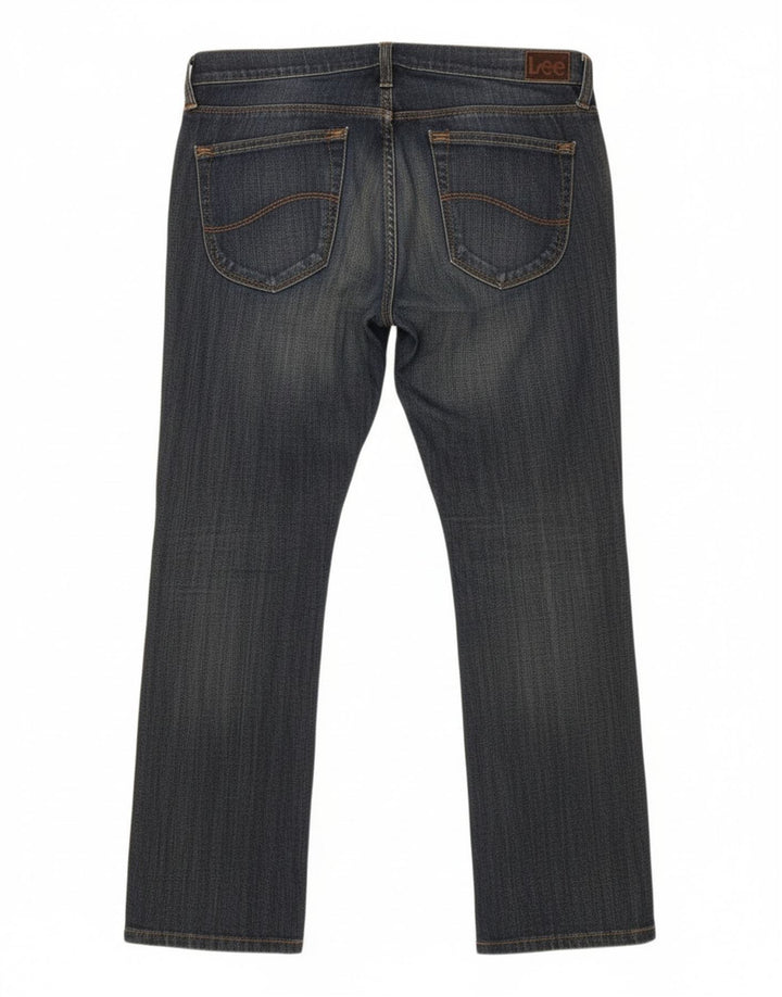 LEE Womens Lynn Straight Jeans W31 L29 Blue Cotton