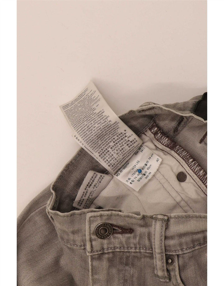 Levi's Womens Skinny Jeans W29 L32 Grey Cotton